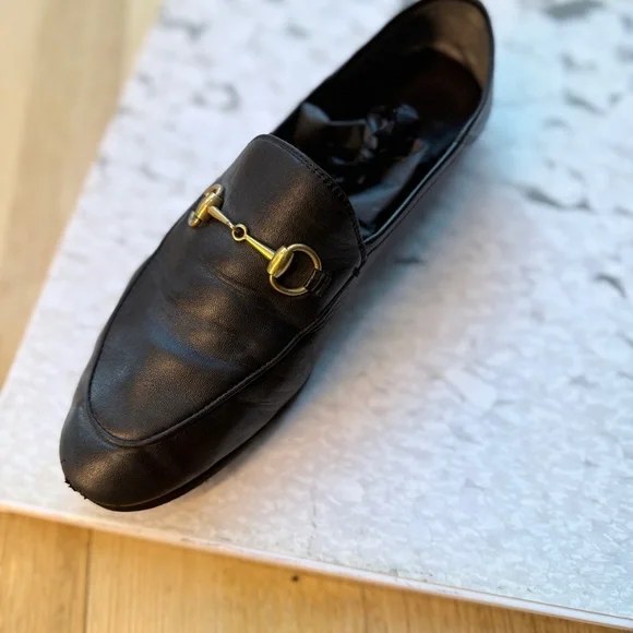 Gucci Women’s Brixton Leather Horsebit Loafers - Picture 6 of 7